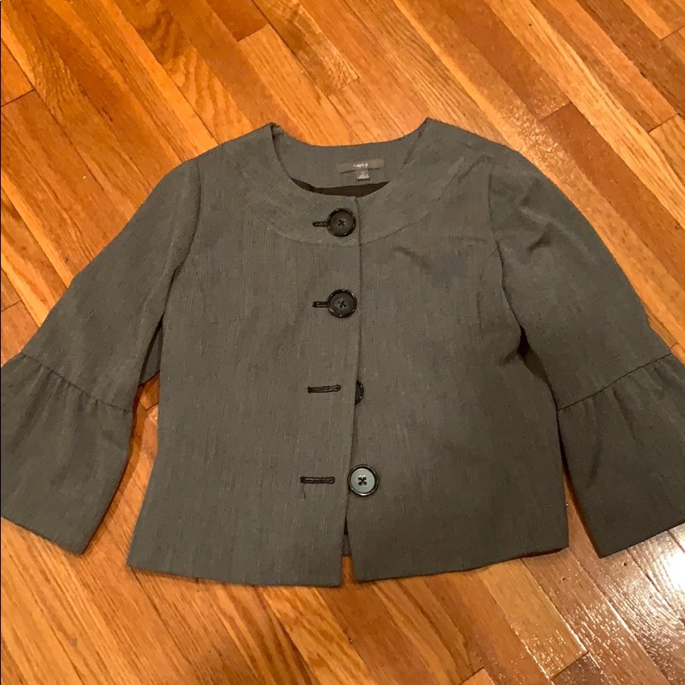 Apt 9 Cropped Blazer with Trumpet Sleeves